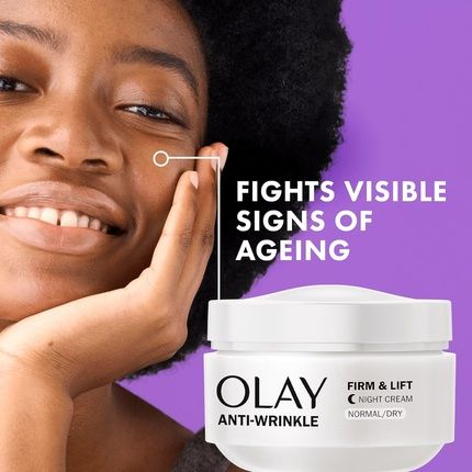 Olay Anti-Wrinkle Firm And Lift Anti-Ageing Moisturiser Night Cream 50Ml