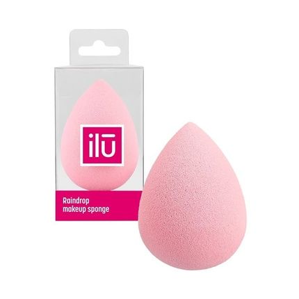 T4B Ilu Drop-Shaped Makeup Sponge For Foundation, Concealer And Powder Pink