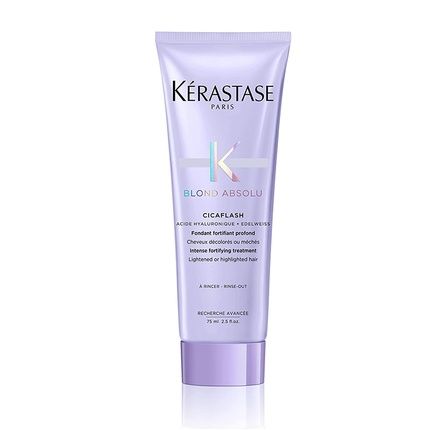 Kerastase Blond Absolu Cicaflash Conditioner For Bleached Highlighted And Damaged Hair With Hyaluronic Acid 2.5 Fl Oz