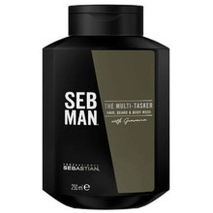 Sebastian Professional Seb Man The Multitasker Hair Beard Body Wash Shampoo For Hair Beard And Body