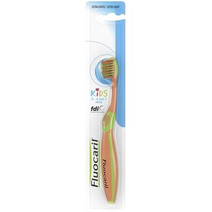Fluocaril Kids Toothbrush 2-6 Years Extra-Supple Green And Blue