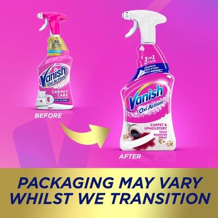 Vanish Gold Oxi Action Upholstery & Carpet Cleaner Targeted Spot Cleaning Stain Remover Spray 500Ml
