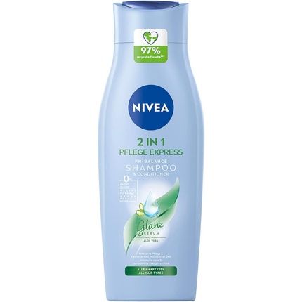 Nivea 2-In-1 Care Express Ph-Balance Shampoo + Conditioner 400Ml With Aloe Vera