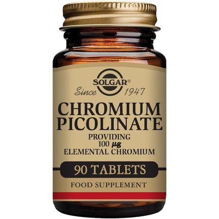 Solgar Chrome Picolinate Without Yeast 90 Capsules 100Mcg