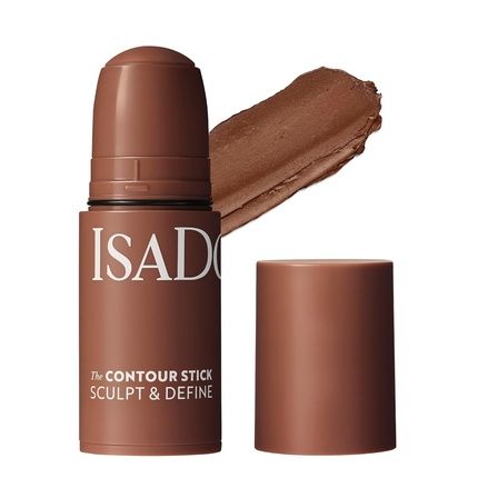 Isadora Stick'N Brush Contouring Stick With Brush Matte Natural Contour 2-In-1 Cream Contour Stick And Brush Warm Mocha 36