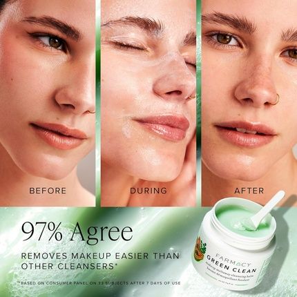 Farmacy Natural Cleansing Balm Green Clean Makeup Remover - Image 3