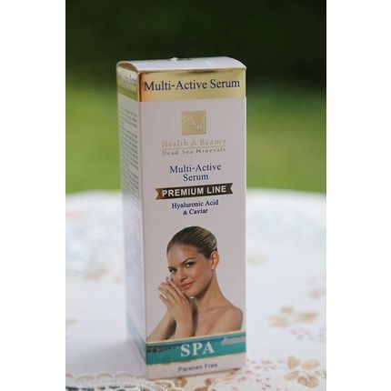 H&B Dead Sea Multi Active Serum With Hyaluronic Acid And Caviar 40Ml 1.35 Fl.Oz
