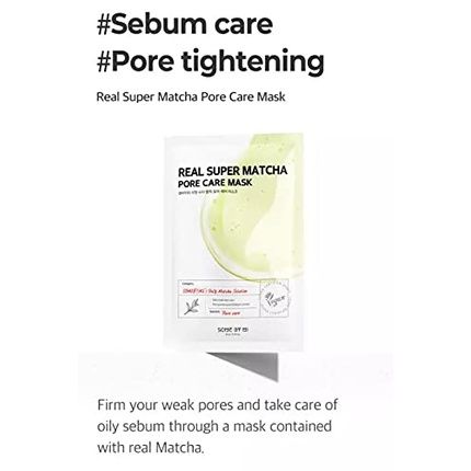 [Somebymi] Real Mask Real Super Matcha Pore Care Mask - Image 3