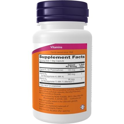 Supplements Mk7 Plus With K1 & Mk4 Supports Bone Health 90 Veg Capsules