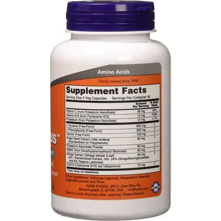 Now Foods True Focus Vegetarian Capsules 90 Count - Image 3