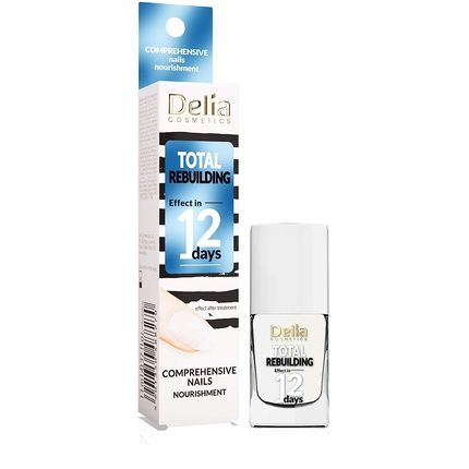 Delia Cosmetics Nail Conditioner Total Reconstruction 11Ml - Calcium And Vitamins For Strong And Nourished Nails