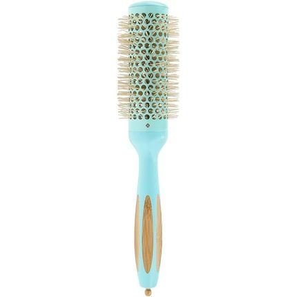 T4B Ilu Bamboom Styling Detangling Eco Friendly Natural Bamboo Round Volume Color Hairbrush For Professional Hairdressers All Hair Types And Lengths 35Mm 1.38 Inch