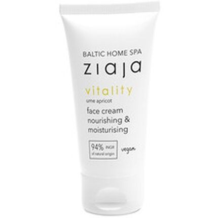 Ziaja Baltic Home Spa Vitality Apricot Vegan Face Cream Nourishing Moisturising