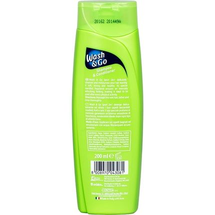 Wash & Go 2 In 1 Sport Shampoo & Conditioner 200Ml