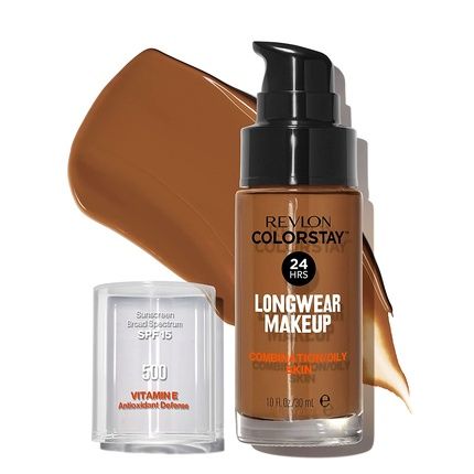 Revlon Colorstay Liquid Foundation Makeup For Combination/Oily Skin Spf 15 Walnut 1.0Oz - Image 3