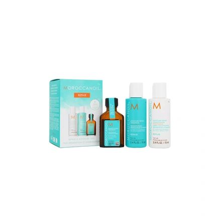 Moroccanoil Hair Moisture Repair Trio Set Shampoo 70Ml Conditioner 70Ml Treatment 25Ml