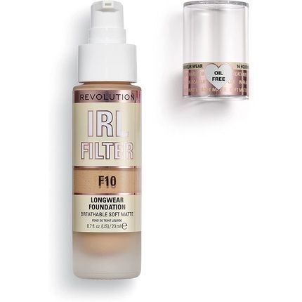 Revolution Irl Filter Longwear Foundation F10 Breatable Soft Matte 23Ml