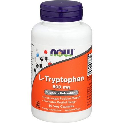 Now Foods L-Tryptophan 500Mg 60 Veg Capsules