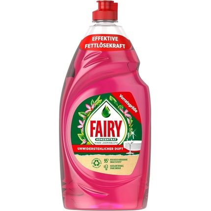 Fairy Ultra Concentrated Pink Jasmine Dishwashing Liquid 900Ml With Effective Formula For Perfectly Clean Dishes