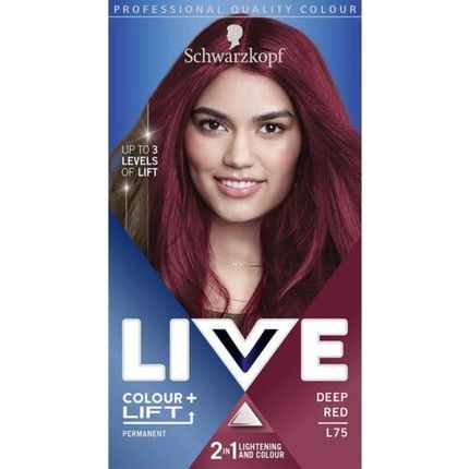 Schwarzkopf Live Colour Plus Lift Long-Lasting Permanent Red Hair Dye Light - Image 4