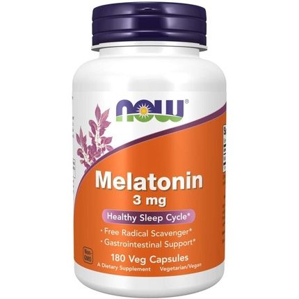 Now Foods Melatonin 3Mg Free Radical Scavenger For Healthy Sleep
