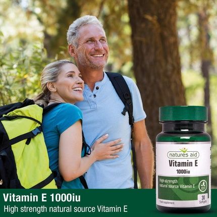 Natures Aid Vitamin E 1000Iu Natural Source High Strength 30 Softgel Capsules