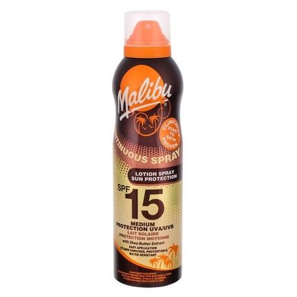 Malibu Continuous Sun Lotion Spray Spf 15 175 Ml