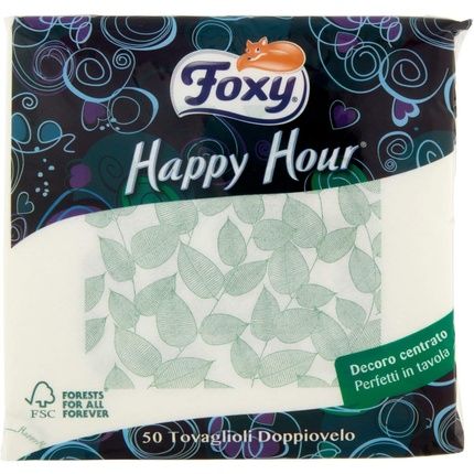Foxy 2-Ply Napkins Happy Hour X50 - Image 3