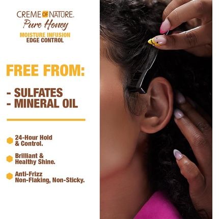 Creme Of Nature Pure Honey Moisture Infusion Edge Control 63.7G