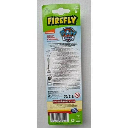 Firefly Paw Patrol Boys Electric Toothbrush Battery Included