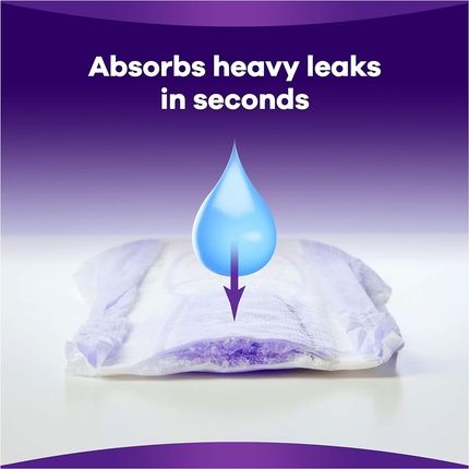 Always Discreet Incontinence Pads Plus Women Ultimate Night 48 High Absorbency Pads Odor Neutralizer - Image 3