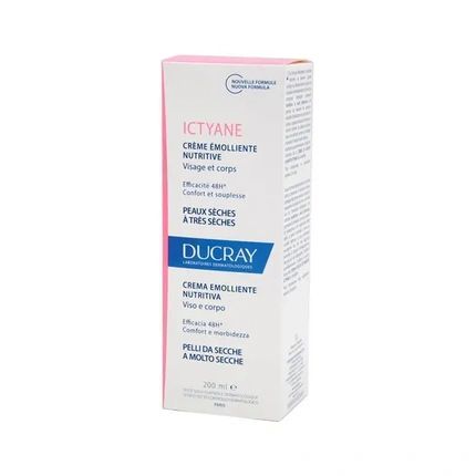Ducray Ictyane Emollient Nutritive Cream For Face And Body 200Ml
