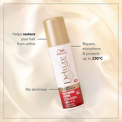 Wella Deluxe Frizz Control & Repair Styling Cream 100Ml - Image 3