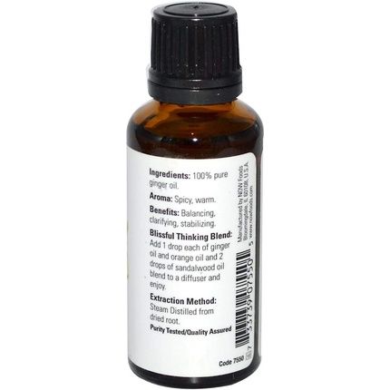 Now Foods Essential Oil, Ginger Oil - 30 Ml