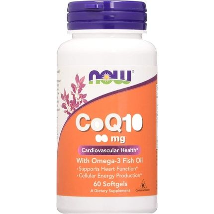 Now Foods Coq10 With Omega-3 60Mg 60 Softgels