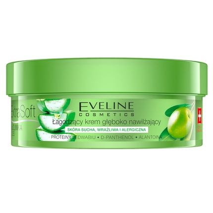 Eveline Extra Soft Body Cream Soothing Deeply Moisturizing Cream For Face And Body With Bio Oil And Aloe Vera 175Ml