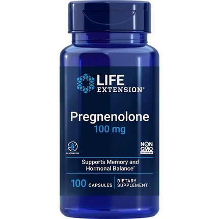 Life Extension Pregnenolone 100Mg Hormone Balance Memory & Cognition Support Supplement 100 Capsules