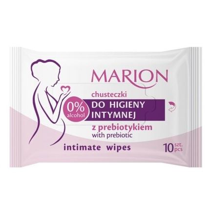 Marion Intimate Care Wipes With Prebiotic For Sensitive Skin - Pack Of 10