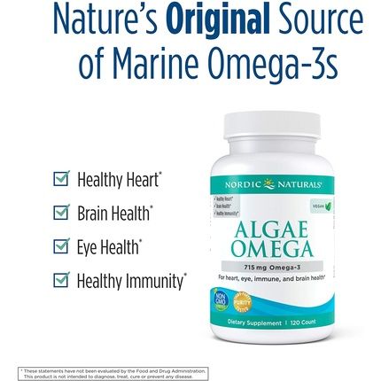 Nordic Naturals Algae Omega Eye And Heart Health Soft Gels 120 Count