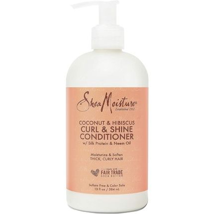 Shea Moisture Coconut And Hibiscus Curl And Shine Conditioner 384Ml