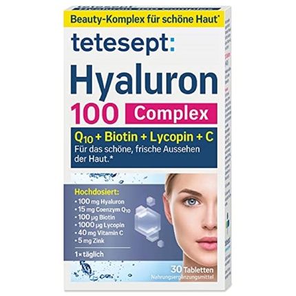 Tetesept Hyaluron 100 Complex Dietary Supplement 30 Tablets