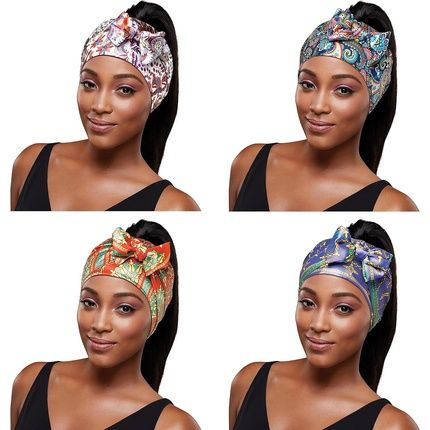 Red By Kiss Edge Laying Scarf Wrap For Hair Silky Satin Scarf