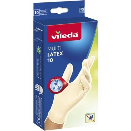 Vileda Multi Latex Gloves 10 M/L