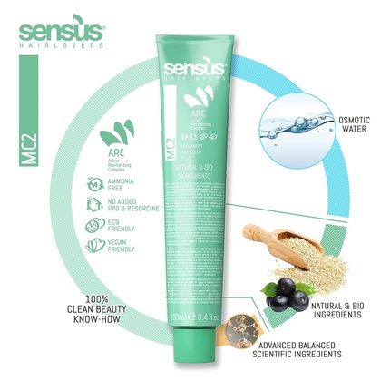 Natural And Organic Hair Color By Sens.Us Copper Colors 6.4 Dark Copper Blond - Image 3