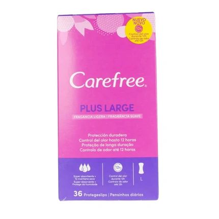Carefree Carefree Plus Large Pantyliners 36 Units