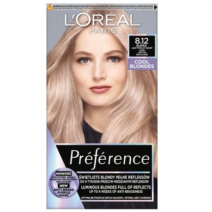 L'Oreal Preference Hair Color 8.12 Alaska