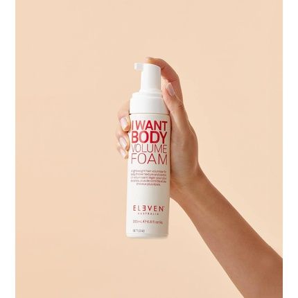 Eleven Australia Styling I Want Body Volume Foam Mousse 200Ml Vanilla