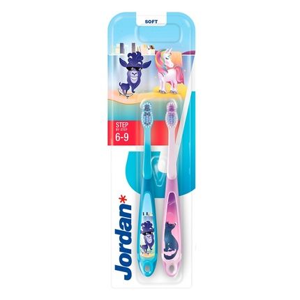 Step By Step Toothbrush For Children 6-9 Years Soft 2Pcs