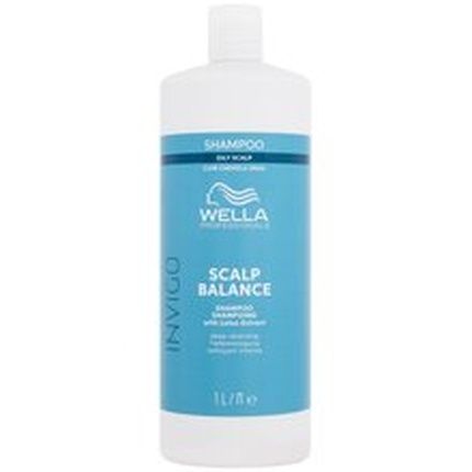 Wella Professionals Invigo Scalp Balance Deep Cleansing Shampoo For Oily Scalp 1000Ml
