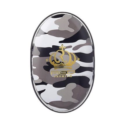 Red By Kiss Premium Pocket Wave X Bow Wow Curved Palm Boar Brush With Case Hard Bristles Black Camo